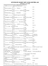 Chuyên đề tự học Tiếng Anh (Theo tham chiếu Châu Âu 6 bậc)  Grammar exerises - Đỗ Bình